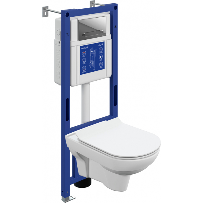 Комплект CERSANIT CITY DPL EO пластик хром глянцевый 69331