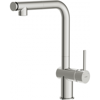 Смеситель CERSANIT для кухни FLAVIS однорычажный с выдвижным изливом два режима, хром Смеситель CERSANIT для кухни FLAVIS однорычажный с выдвижным изливом два режима, хром