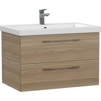 Тумба CERSANIT под раковину подвесная LARA 80 орех